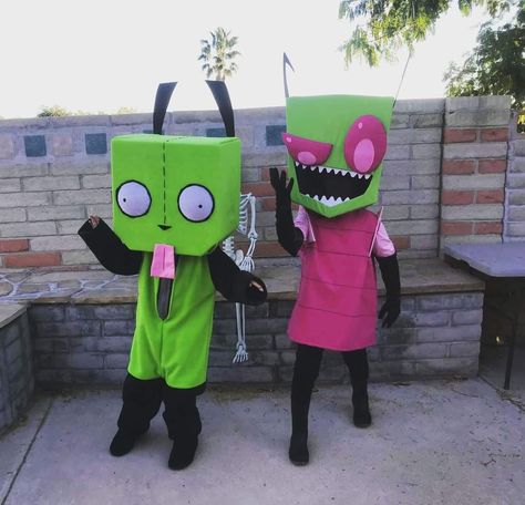 Gir Invader Zim Cosplay, Zim Cosplay, Couple Costume, South Park Funny, Invader Zim, Halloween 2024, Couples Costumes, South Park, Halloween