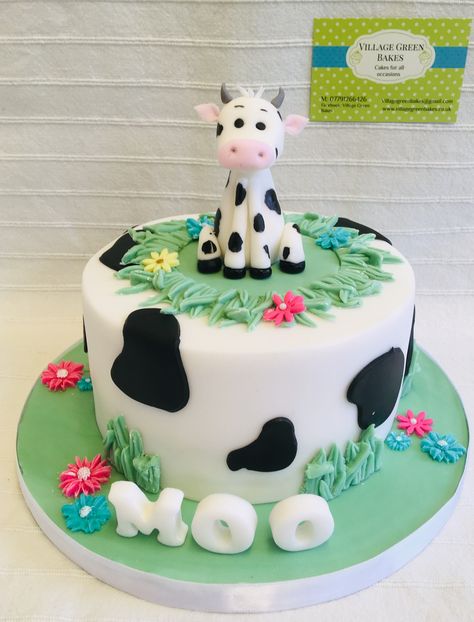 Cow chocolate celebration birthday cake Fondant Cow Cake, Cow Cakes For Boys, Cute Cow Cake, Cow Birthday Cake Ideas, Birthday Cake Cow, Cake Cow, Cow Theme Cake, Cow Cake Birthday Boy, Cow Cake Birthday