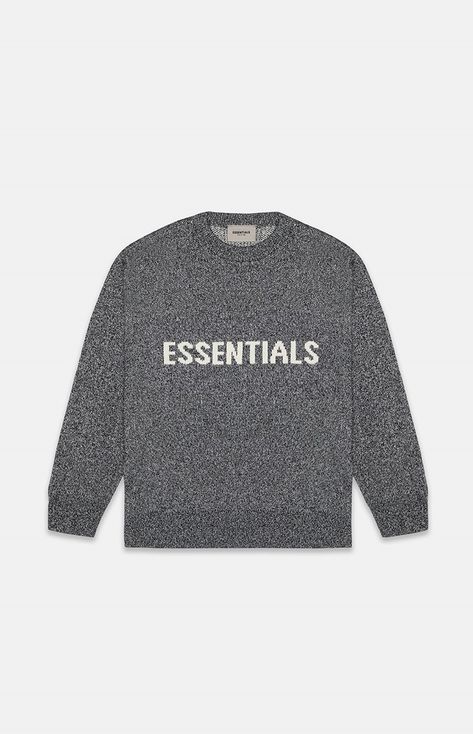 Fear of God ESSENTIALS Shares Spring 2020 Campaign Video Essentials Knit Sweater, Kaye West, West New York, King Shirt, Fashion Tshirt, Fear Of God Essentials, Black Knit Sweater, Jesus Is King, Grey Knit Sweater