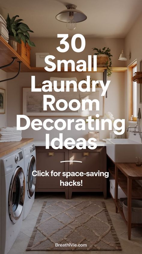 30 Small Laundry Room Decorating Ideas: Transform Your Space


Discover stylish laundry room ideas that maximize your small space with efficiency and flair. These curated designs elevate utility and give your laundry area a chic makeover. #SmallSpaceDesign #LaundryTransformation #StylishSolutions Compact Washer Dryer Small Spaces, Laundry Room Utility Table, Decorative Laundry Room, Modern Laundry Room Decor Ideas, Cat Laundry Room Ideas, Utility Room Colours, Utility Room Shelving Ideas, Dream Laundry Room Luxury, Organic Modern Laundry Room