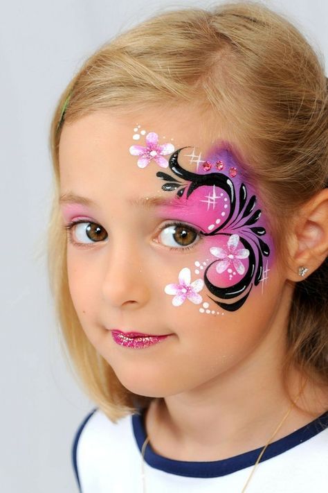 Easter Face Paint, Face Painting Unicorn, Face Painting Images, Easy Face Painting Designs, Eye Face Painting, Fairy Face Paint, Festival Face Paint, Adult Face Painting, Girl Face Painting