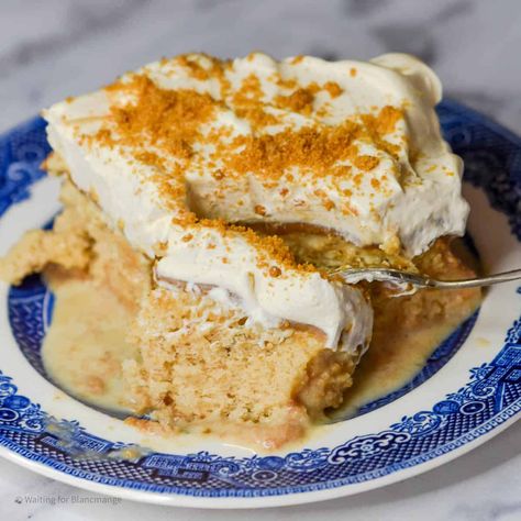 Biscoff Tres Leches Cake, Biscoff Tres Leches, Biscoff Cake, Tres Leches Cake Recipe, Biscoff Cookie Butter, Leches Cake, Meringue Cake, Delicious Deserts, Tres Leches Cake