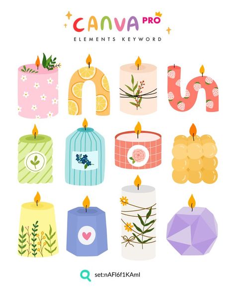 🔎 set:nAFl6f1KAmI | cute doodle clipart | candle illustration | aromatherapy candle | hand drawn illustration | Canva elements keyword | Canva elements idea | Momo Illustration Candle Illustration Art, Momo Illustration, Candles Illustration, Candle Doodle, Logo Doodle, Al Hilal Wallpaper, Candle Illustration, Doodle Clipart, Happy Birthday Illustration