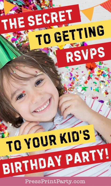 secret to getting rsvps to your kid birthday party rsvp wording Birthday Party Reminder Invite, Rsvp Wording, Amazing Race Party, Movie Night Invitations, Race Party, Pineapple Parties, Homeschool Kids, Celebration Ideas, Paris Party