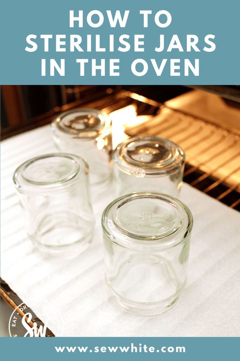 In this post, I will teach you everything about how to sterilise jars in the oven. Whether you are jam-making or pickling, it is important to have sterilised jars. I go through just how easy it is to sterilise jars in the oven at home. Oven Sterilizing Jars, Sterilize Jars In Oven, Sterilizing Canning Jars In Oven, How To Sterilize Canning Jars In Oven, Sterilizing Canning Jars, Leftover Strawberries, Leftover Casserole, Jam Making, Alcohol Free Cocktails