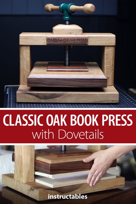 Pressing Leaves, Japanese Bookbinding, Bookbinding Tools, Book Repair, Bookbinding Tutorial, Relief Printmaking, Ancient Tools, Book Press, Woodwork Projects