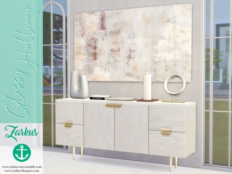 The Sims Resource - Glossy Hallway Sims 4 Cc Furniture Hallway, Sims 4 Console Table, Sims 4 Console Cc, Sims 4 Cc Entry Way, Sims 4 Hallway Cc, Sims4 Furniture, Sims 4 Cc Furniture Living Rooms, Mods Sims 4, Sims Furniture