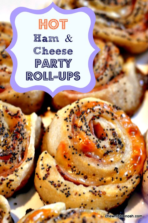 Party Roll Ups, Ham Cheese Rolls, Broccoli Cornbread, Hot Ham And Cheese, Ham And Cheese Roll Ups, Pastry Dinner, Easy Suppers, Ham And Cheese Pinwheels, Homemade Ham