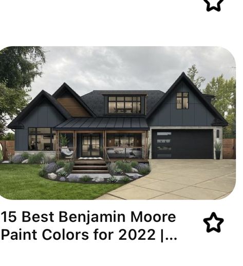 Blue House Exterior With Wood, Dark Blue House Exterior With Wood, Lake House Exterior, Dark Blue House, Dark Blue House Exterior, Blue House Exterior, Paint Colors Benjamin Moore, Benjamin Moore Paint, Dark Color