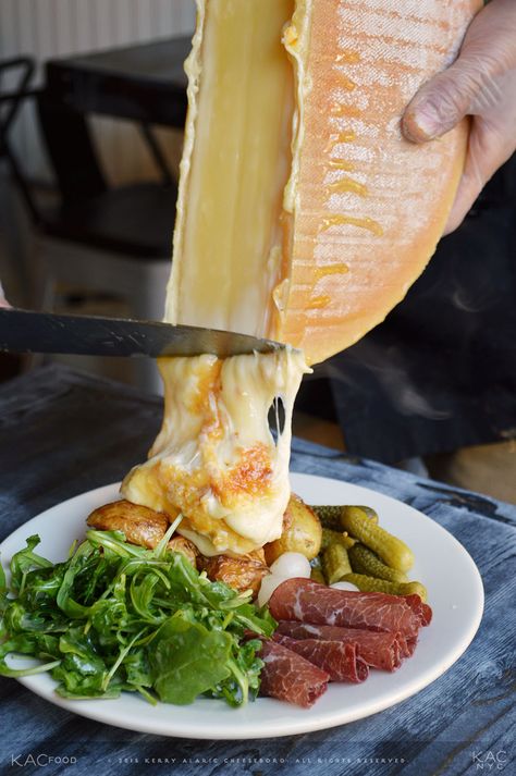 Smoked Trout Salad, Raclette Cheese, Cheese Making Recipes, Cheesy Recipes, Nyc Restaurants, Food Places, Cured Meats, Event Food, Food Obsession