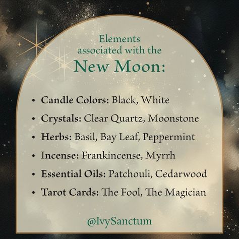 🌑✨ Embrace New Beginnings with the New Moon Energy ✨🌑 As tonight (August 4) enters the New Moon of this cycle, I want to tell you all about it. The new moon signifies the start of a new lunar cycle and is a potent time for initiating new projects, setting intentions, and embarking on personal transformations. This phase is perfect for cleansing and focusing on rituals that plant the seeds for future growth. The darkness of the new moon represents a blank slate, offering the chance to set go... October New Moon Ritual, New Moon Cleansing Ritual, New Moon Correspondences, New Moon Ritual For Beginners, New Moon Spells, Manifest Baby, October New Moon, New Moon Magic, New Moon Intentions