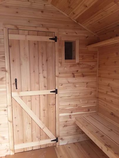 Sauna Door, Backyard Spa, Sauna Benefits, Sauna Design, Duluth Mn, Side Door, Door Design, Garage Doors, Room Divider