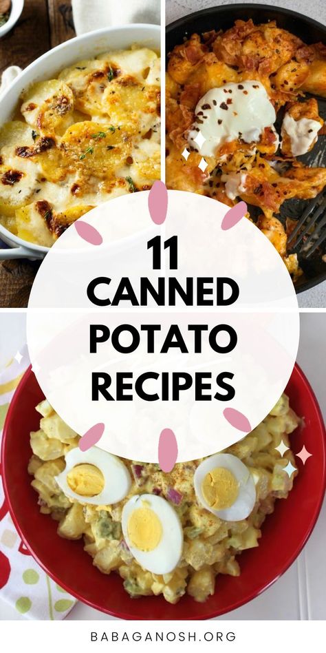 Canned Potato Recipes, Recipe With Canned Potatoes, Can Potatoes Recipes, Canned Sweet Potato Recipes, Pantry Meals, Sweet Potato Casserole Easy, Soups Recipes, Canned Potatoes, Potato Soup Easy