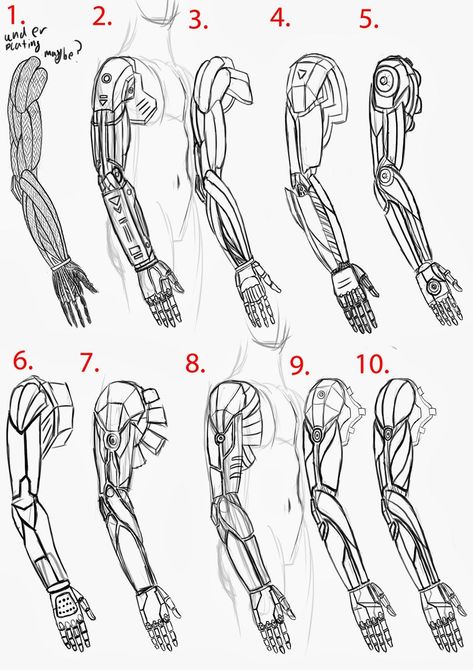 Mechanical Arm Drawing at PaintingValley.com | Explore collection of Mechanical Arm Drawing How To Draw Prosthetic Arm, Prosthetic Arm Drawing Reference, Robot Anatomy Drawing, Robot Arm Reference, Metal Prosthetic Arm, Prosthetic Arm Reference, Metal Arm Drawing Reference, Metal Arm Concept Art, Robotic Arm Drawing Concept Art