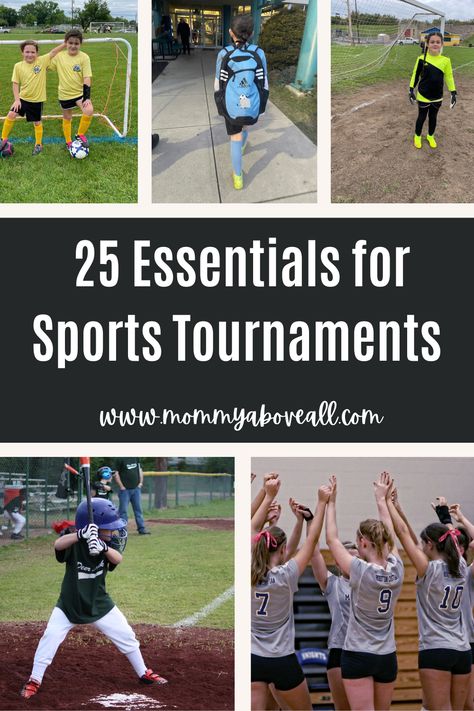 Sports Mom Hacks, Soccer Tournament Packing List, Sports Mom Essentials, Sports Mom Bag, Mom Must Haves, Travel Softball, Softball Tournaments, Pack For Travel, Sports Parent