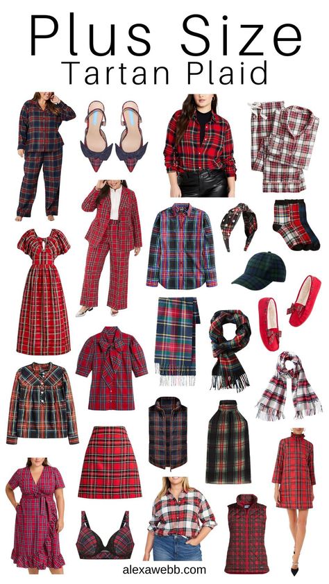 Alexa Webb 2024, Burns Night Outfits, Tartan Aesthetic, Plaid Clothes, Red Plaid Pants, Alexa Webb, Plaid Party, Tartan Fashion, Plaid Jumper