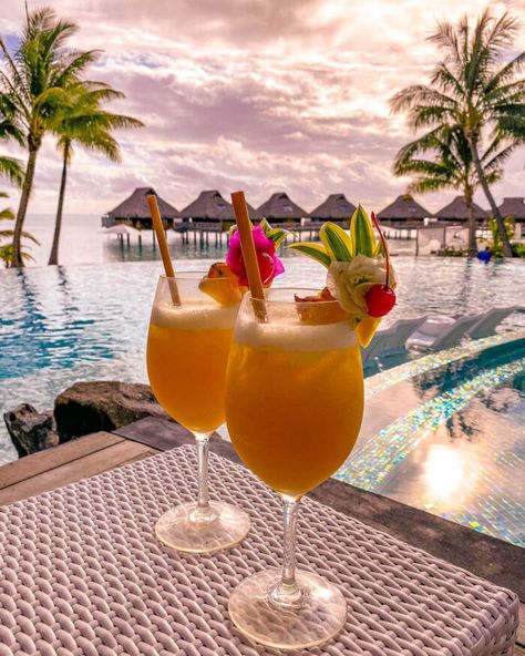 Bora Bora Honeymoon, Beautiful Beaches Paradise, Perfect Honeymoon, Yoga Massage, Luxurious Hotel, Dream Vacations Destinations, Fancy Drinks, Couple Getaway, Tropical Drink