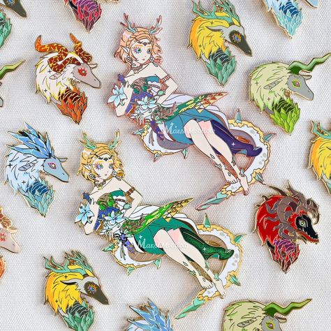 ✨Dragons of Hyrule collection is dropping July 2nd @ 2pm EST on both my website and Etsy shop. Swipe to see more!👀For enamel pins there will be A & B grade option available. I put a lot of time and effort into this collection and I‘m incredibly proud to see it come to life!!🎉 My July schedule is very full because my family is visiting me and I’m going to be their tour guide for the entire month🫡I also have some previous preorders to pack, plus I‘ll take vacation from Aug to Oct. Just a head... Demon Dragon, Lightning Dragon, Light Dragon, Zelda Cosplay, Ice Dragon, Dragon Princess, Backpack Pins, Pastel Roses, Fire Dragon