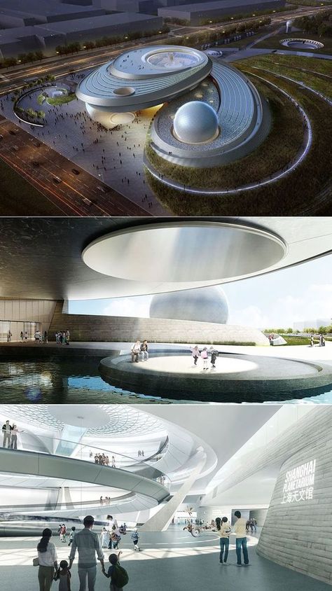 Planetarium Architecture, Museum Exhibition Design, Future Buildings, Modern Architecture Building, Architecture Building Design, Architecture Design Concept, Museum Architecture, Amazing Buildings, Organic Architecture