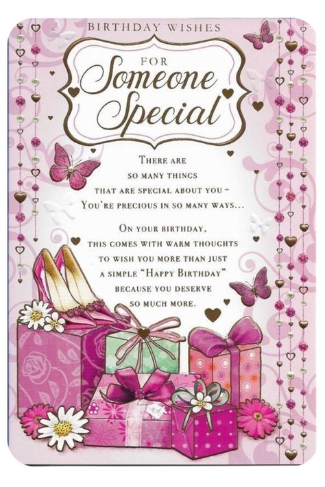 Happy Birthday For A Special Person, Happy Birthday Wishes To Someone Special, Happy Birthday Wishes Female, Happy Birthday To A Special Friend, Female Birthday Wishes, Special Friend Birthday Wishes, Female Birthday Cards Handmade, Nice Birthday Wishes, Birthday Cards Women