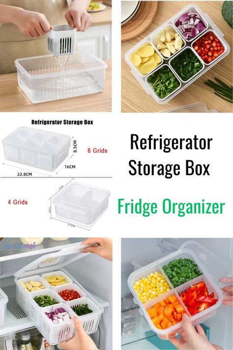 More items in our store 👏

Keep your refrigerator organized and your food fresh with our versatile Refrigerator Storage Box. Featuring either 4 or 6 grid compartments, this practical organizer is perfect for managing fruits, vegetables, and other food items efficiently. Refrigerator Organization, Refrigerator Storage, Modern Appliances, Space Saving Solutions, Food Fresh, Fruits Vegetables, Food Items, Kitchen Inspirations, Fresh Food