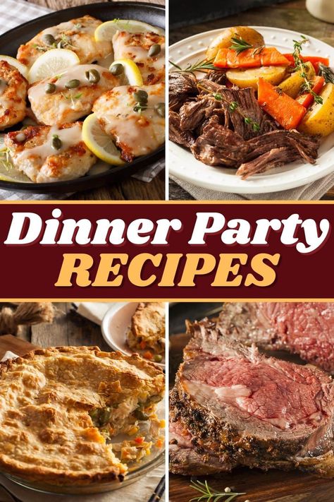 Best Dinner Party Recipes, Dinner Party Entrees, Easy Dinner Party Recipes, Party Entrees, Ground Beef And Cabbage, Simple Dishes, Greek Dinners, Best Dinner, Dinner Party Summer