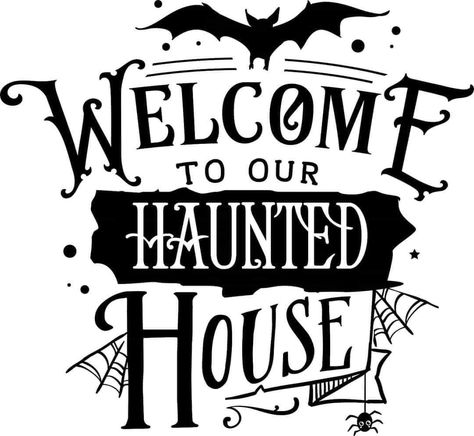 Personalization Ideas, Halloween Placemats, Haunted House Halloween, Fall October, Business Pictures, Farmhouse Pillow, Halloween Sign, Burlap Pillows, Halloween Haunted Houses