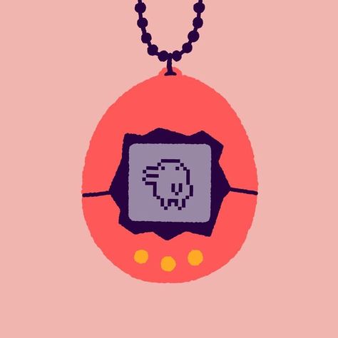 Tamagotchi Fanart, Tamagotchi Illustration, Tamagotchi Art, Kawaii Tamagotchi, Stream Ideas, Digital Art Ideas, Japan Kawaii, Virtual Pet, Card Inspo