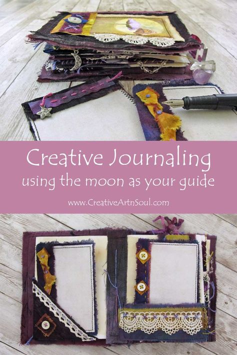 Join me in this online class as we explore journaling, rituals, and creative journal-making using the mystical moon as our guide. Moon And Sun Quotes, Moon Junk Journal, Sun Quotes, Moon Journal, Lunar Cycle, Creative Journal, Moon Tattoo, Moon Phases, Online Classes