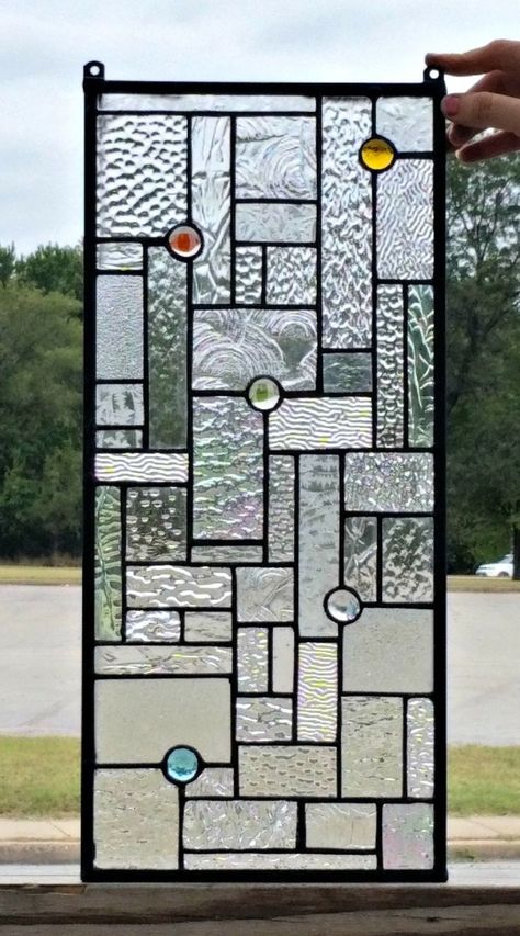 image 4 Glass Art Installation, Stained Glass Hanging, Glass Art Products, Stained Glass Quilt, Edison Light, Glass Art Pictures, Stained Glass Door, Bathroom Window, Door Glass Design