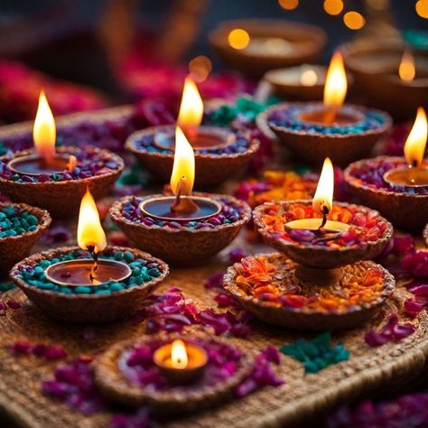 Looking for easy and affordable ways to decorate your home with diyas for Diwali 2023? diwali decoration at home| colourful diyas idea|diwali 2023 whishes Cozy Living Room Christmas, Floating Flower Arrangements, Diyas For Diwali, Porch Halloween Decor, Hygge Diy, Table Christmas Tree, Christmas Decor Modern, Minimalist Holiday Decor, Happy Deepavali