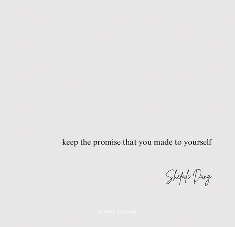 This year is all about keeping promises I’ve been making to myself for a long time but not actually keeping them, even the little ones that might seem insignificant. Have a lovely week. ✨ #shefalidang #selflove #selflovequotes #mindsetmatters #mindsetiseverything #mindset #authorscommunity #authorsofinstagram #shukrana Promise Yourself Quotes, Promises To Myself, Keeping Promises, Promise To Myself, Dear Me, 2025 Vision, I Promise You, Self Quotes, Reminder Quotes