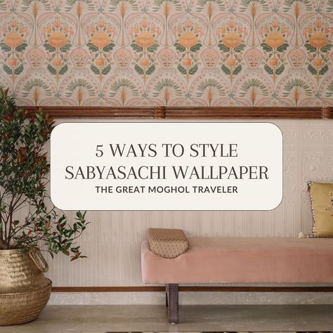 We are answering our most asked question: how to stye our exquisite Sabyasachi Wallpaper collection, swipe to learn more! ✨ Find inspiration and shop the collection through our link in bio. . . {Home styling, Home Ideas, Wallpaper Collection, Walllpaper Styling, New Collection} . . . #VRSA #VRSAhome #Homeinspiration #Homedecoration #Summerhome #Indianhomedecor #SouthAisain #Homedecor #Wallpaper #Indianhome #Wallpaperdesign #Wallpaperideas #Summertime Wallpaper Sabyasachi, Sabyasachi Wallpaper, Nilaya Wallpapers Sabyasachi, Sabyasachi Summer Collection 2020, Sabyasachi New Collection 2022, Sabyasachi 2021 Collection, Indian Home, Indian Home Decor, 5 Ways