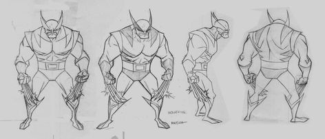 Turnaround Sheet, Hulk Vs Wolverine, Wolverine Character, Wolverine 2009, Sketching Skills, Hero Character, Dave Gibbons, Character Turnaround, Wolverine Art