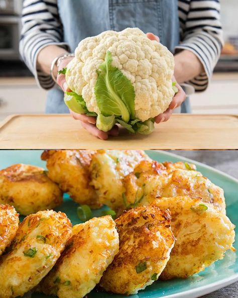 Cauliflower Cheese Patties - Greenku Recipes Cauliflower Patties Recipes, Cauliflower Cheese Patties, Rice Patties, Cauliflower Patties, Cheese Patties, Creamy Dill Sauce, Gluten Free Oatmeal, Sausage Casserole, Dill Sauce