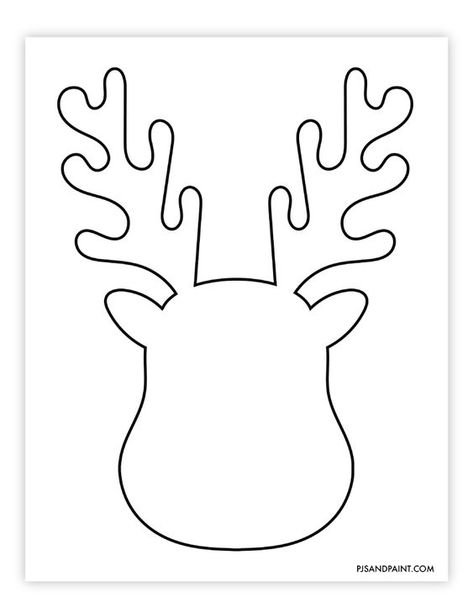 reindeer template Paper Reindeer Template, Shape Reindeer Craft, Reindeer Craft For Preschool, Reindeer Outline Free Printable, Rudolph The Red Nosed Reindeer Svg, Easy Reindeer Crafts For Kids, Free Printable Felt Christmas Ornament Patterns, Reindeer Head Template, Reindeer Template Free Printable