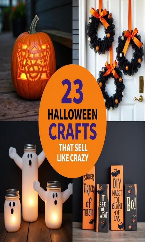 Get ready to boost your creativity and your earnings with these 23 Halloween crafts that sell like crazy! From spooky decor to fun costumes, discover unique projects that will captivate buyers and scream holiday spirit. Perfect for crafters and entrepreneurs alike, these ideas are easy to make and will guarantee a successful Halloween season. Embrace the festive vibes and start crafting today!

#HalloweenCrafts #DIYHalloween #CraftsThatSell #HalloweenDecor #PartyIdeas #CreativeBusiness Crafts That Sell, Hot Halloween, Fun Costumes, Spooky Decor, Like Crazy, Extra Cash, Halloween Season, Cool Costumes, Handmade Decorations