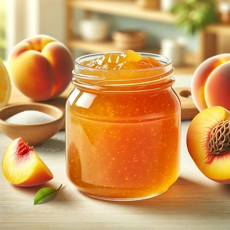 Cooking up Joy - Made with love: Peach Paradise Jam Peach Marmalade, Peach Paradise, Peach Photography, Peach Jam, Fruit Preserves, Canned Peaches, Types Of Cheese, Anime Version, Anime Food