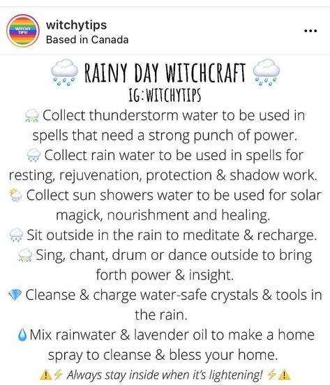 Water Spells, Strong Punch, Witch Things, Rain Sticks, Charge Crystals, Grimoire Book, Rain Water Collection, Water Cleanse, Rainy Day Activities