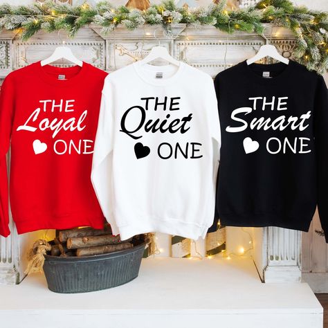 Best Friend Matching Sweatshirts, BFF Crewneck, BFF Birthday Party Shirts, Girls Trip Sweatshirt, Couple Sweatshirt, Friends Trip Crewneck 👉HOW TO ORDER👈 1️⃣  Choose your T-shirt color 2️⃣  Choose your T-Shirt size 3️⃣  Choose your design & text color 4️⃣ Need more Items? Add the current item in the cart. And If you like to add more items to your order please press the back button and repeat steps 1-3 again. 5️⃣Once all your desired items are in your cart you may complete your order by enterin Bff Birthday Party, Bestie Trio, Bff Hoodies, Best Friend Sweatshirts, Best Friend Matching, Birthday Party Shirts, Bestie Things, Bff Matching Outfits, Friends Trip