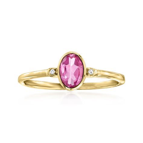 Pink gold ring