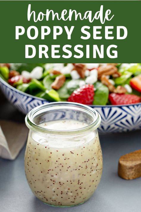 Honey Poppyseed Dressing Recipe, Homemade Poppy Seed Dressing, Poppyseed Dressing Salad Recipes, Sweet Poppyseed Dressing, Poppyseed Vinaigrette Dressing, Sweet Poppy Seed Dressing, Healthy Poppyseed Dressing, Poppyseed Dressing Recipe Healthy, Poppyseed Recipes