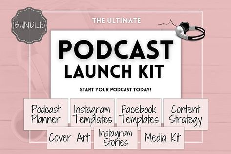 Podcast Media Kit, Podcast Thumbnail Ideas, Podcast Launch Party, Podcast Template Design, Podcast Cover Ideas, Podcast Room Ideas, Podcast Social Media, Podcast Room, Podcast Planner