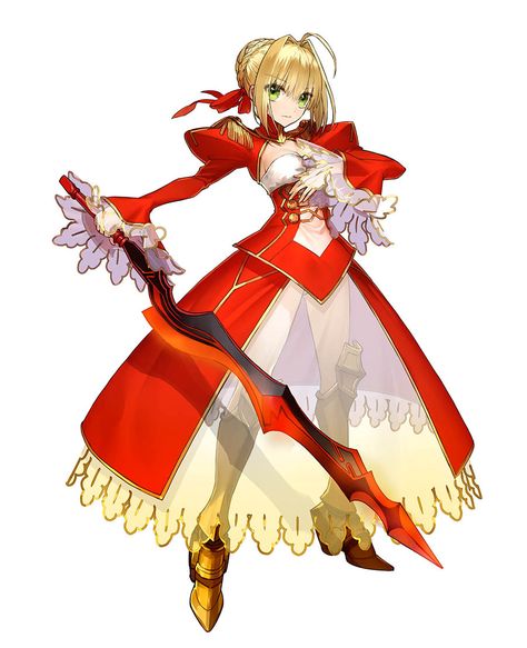 Saber Nero Claudius Caesar Augustus Germanicus Nero Claudius Fate, Caesar Augustus, Fate Night, Nero Claudius, Mobile Phone Game, Fate Saber, Magic Knight, Modern Costumes, Fate Extra