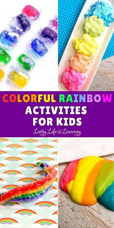 Do you love rainbows? These Colorful Rainbow Activities for Kids will bring fascination and joy to your kid's heart. We have slimes, doughs and exciting experiments to try. Adding these to your homeschool science lessons would be really fun! Rainbow Activities For Kids, Fun Preschool Activities, Sand Art For Kids, Rainbow Facts, Homeschool Science Lessons, Rainbow Lessons, Rainbow Science, Chalk Activities, Homeschooling Activities