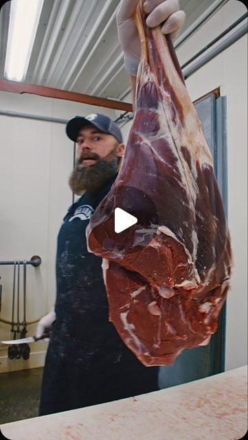 Seth Perkins on Instagram: "Breaking down a Whitetail Deer round. ���🦌🔪🥩 
#reelsinstagram #reels #reelsviral #reelsvideo #video #viral #trending #foryou #fyp #bbq #meat #beef #steaks #thebeardedbutchers #youtube #butcher #food #beardedbutcher #eat #barbecue #brisket #steak #algorithim #algorithms #foodie #hunting #whitetail #hunt #bowhunt #outdoors" Deer Butchering, Venison Jerky Recipe, Deer Processing, Venison Jerky, Meat Butcher, Butcher's Cut, Dove Hunting, Deer Recipes, Beef Steaks