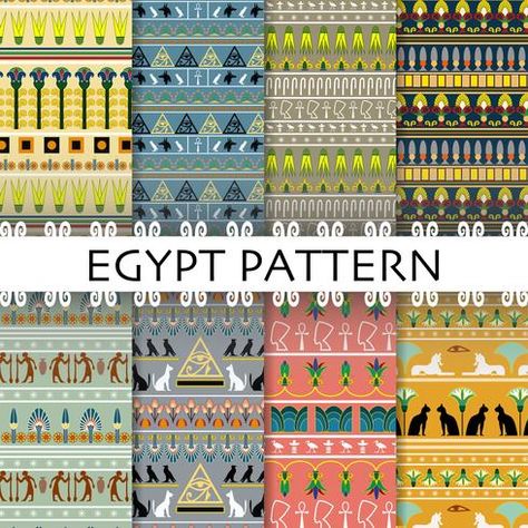 Egypt Pattern Design, Egyptian Design Pattern, Egyptian Fabric, Egypt Pattern, Egyptian Poster, Carpet Wallpaper, Wallpaper Backdrop, Design For Clothing, Egypt Design