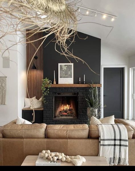 Fireplace Living Room, Living Room Design Ideas, San Blas, Room Design Ideas, Home Fireplace, Fireplace Makeover, Modern Fireplace, Decoration Inspiration, Living Room Design