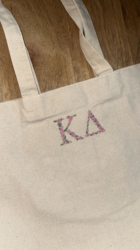 Sorority Baskets, Big Little Basket, Sorority Names, College Sorority, Study Session, Sorority Big Little, Big Little Gifts, Embroidered Tote Bag, Sorority Sisters