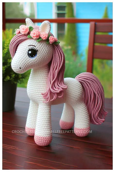 Free Unicorn Crochet Pattern Amigurumi, Pony Crochet Pattern Free, Crochet Horse Pattern Free Amigurumi, Free Unicorn Crochet Pattern, Crochet Horse Pattern Free, Horse Crochet Pattern Free, Unicorn Crochet Pattern Free, Pony Crochet Pattern, Crochet Christmas Tree Decorations